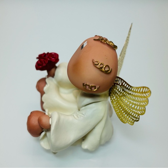 Angel Cheeks Guardian Angel 29400 'Angel with Roses' Kirk’s Kritters Russ Figure - Picture 5 of 8
